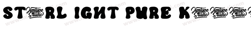 STARL IGHT PURE K字体转换